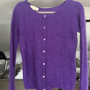 Sezane Gaspard Cardigan - purple
